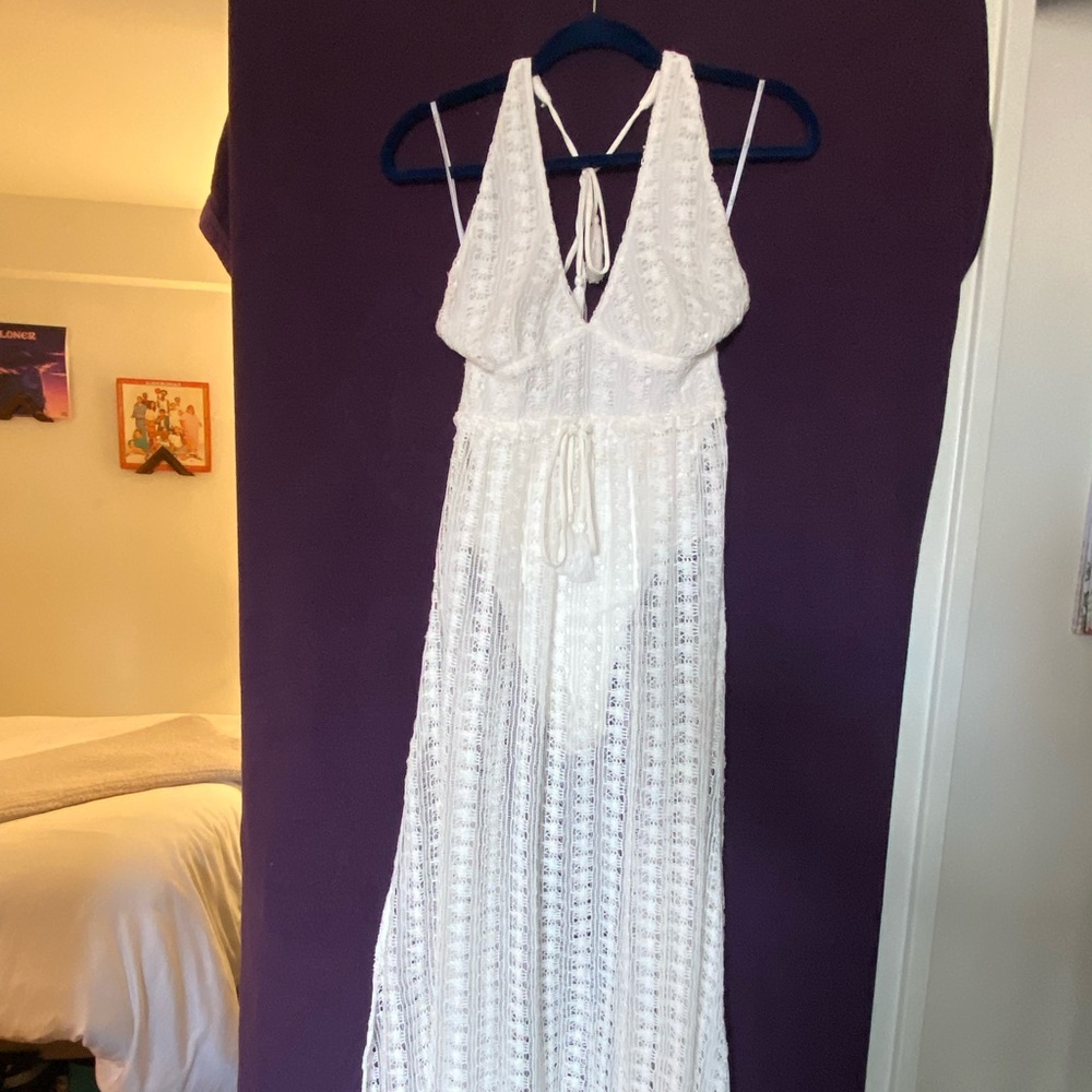 Lulus | SOLD OUT ONLINE Crochet Bodysuit Dress - Picture 4 of 16